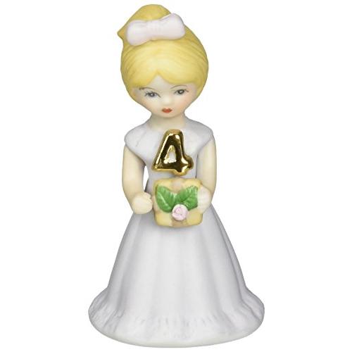 エネスコ Enesco グローイング・アップ・ガールズ ブロンド 4歳 ラベンダー色のドレス 約9センチ E