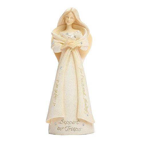 エネスコ Enesco 置物 インテリア 4042718 Enesco Foundations Support Our Troops 4.49-Inch Angel Figur