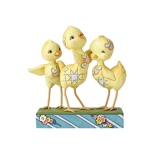 エネスコ Enesco 置物 インテリア 6001077 Enesco Jim Shore Heartwood Creek Trio of Chicks