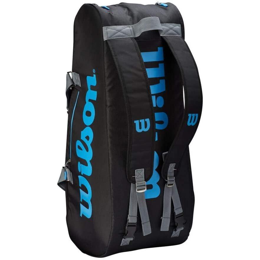 テニス バッグ ラケットバッグ WR8010001001 WILSON Ultra Tennis Racket Bag - Black/Blue, Holds up t｜maniacs-shop｜03