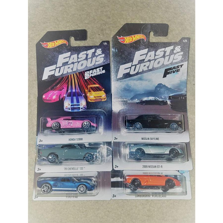 ホットウィール マテル ミニカー Hot Wheels 2018 2 Fast 2 Furious Complete Set of 6