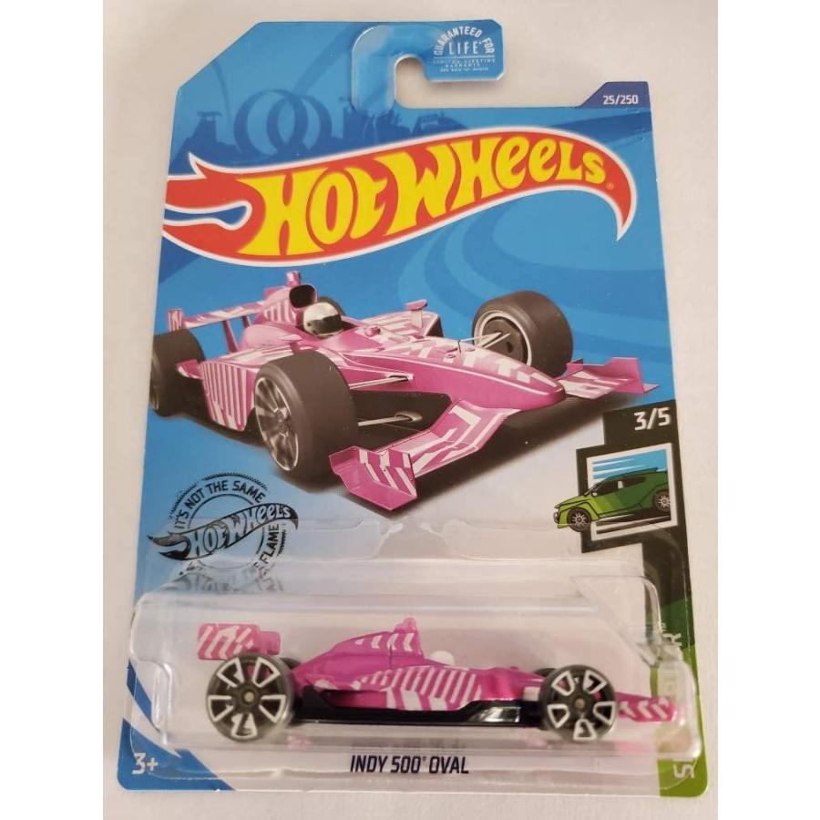 ホットウィール マテル ミニカー GHF83 Hot Wheels 2020 Speed Blur Indy 500 Oval, Pink 25/250｜maniacs-shop