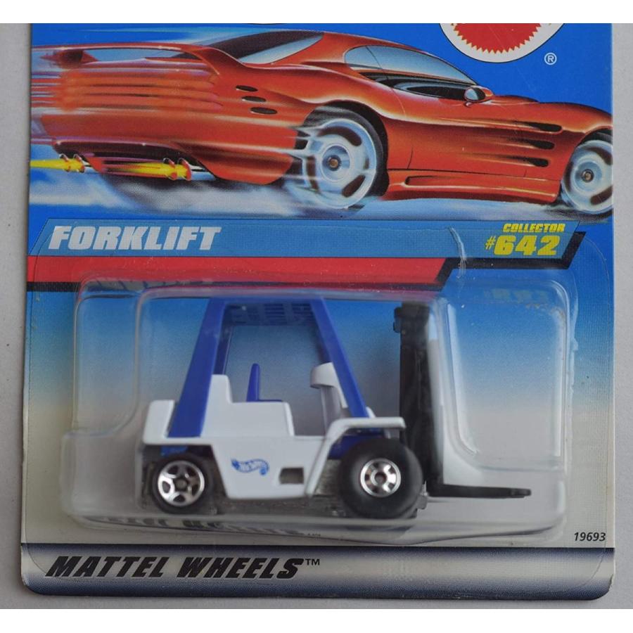 ホットウィール マテル ミニカー 19693-1910 Hot Wheels 1:64 Scale DIE CAST， White/Blue Forklift #6