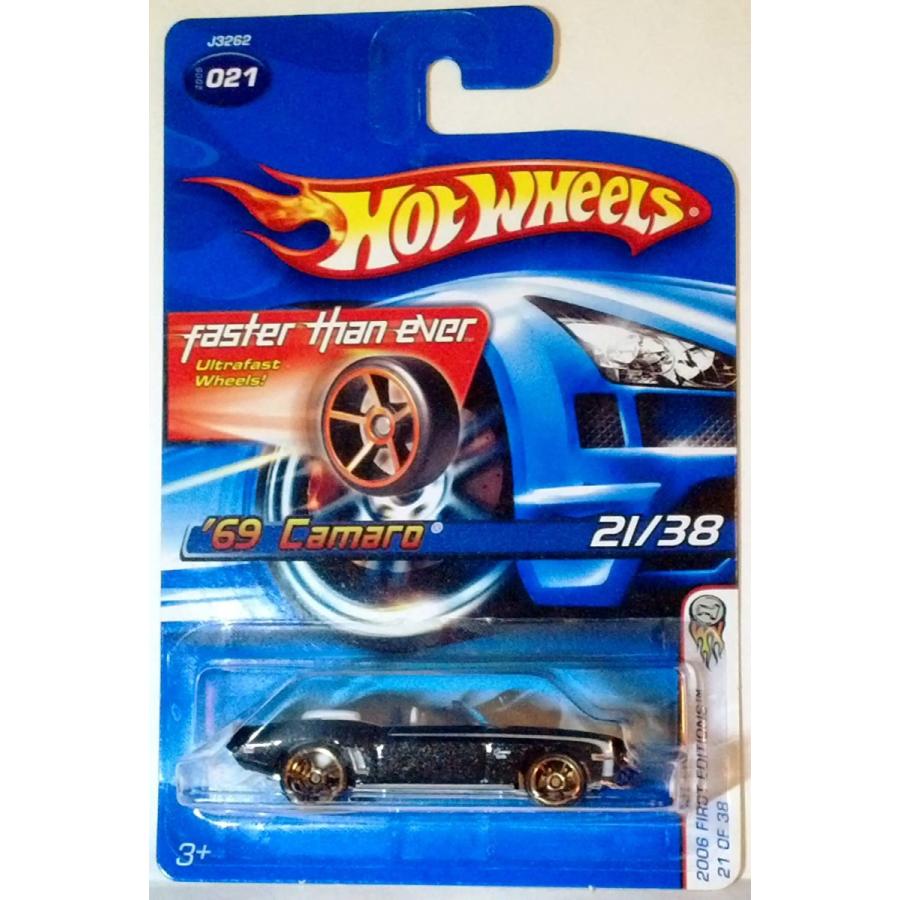 ホットウィール マテル ミニカー Hot Wheels 2006 First Edition 21 of 38 '69 Camaro Metallic Black