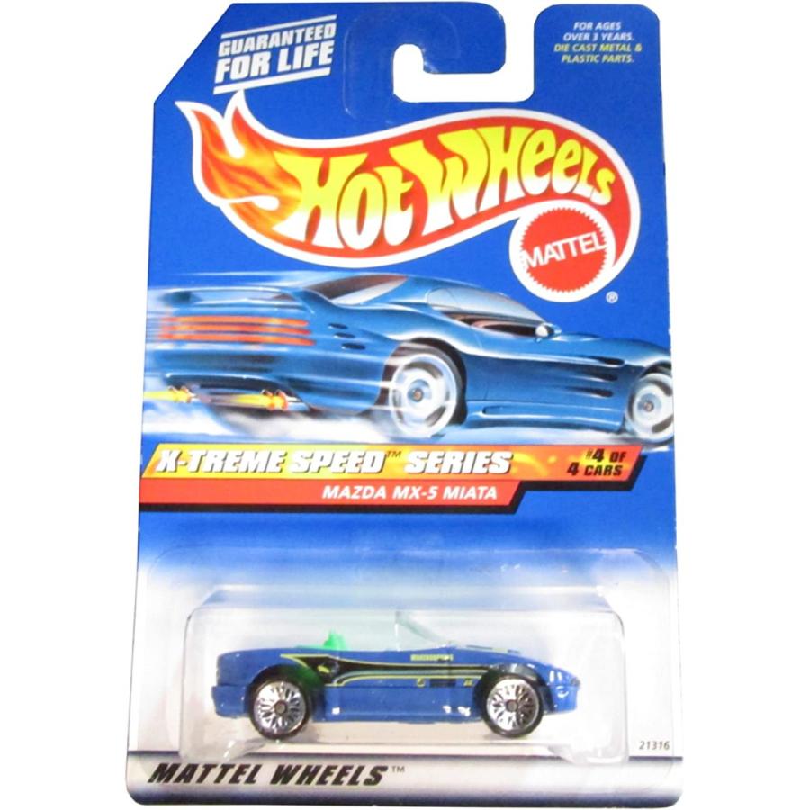 ホットウィール Hot Wheels マツダ MX-5 MIATA X-Treme スピードシリーズ 4/4 ブルー MAZDA ビークル ミニカ