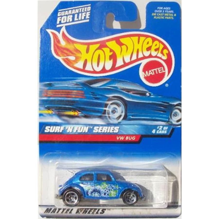 ホットウィール マテル ミニカー 074299098901 Hot Wheels VW BUG 1999 Surf N Fun Series Blue VW Bug