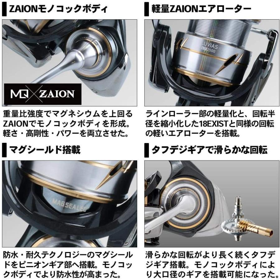 リール Daiwa ダイワ 00060202 Daiwa LT2500S Rubius FC Spinning Reel 20 (2020 Model)