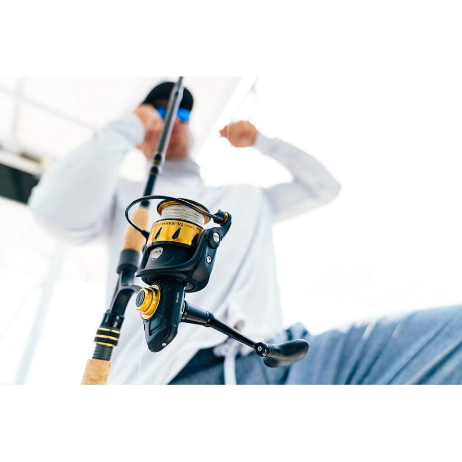 リール ペン Penn Spinfisher VI PENN Spinfisher VI Spinning Nearshore/Offshore Fishing Reel, HT-100 Frontの画像