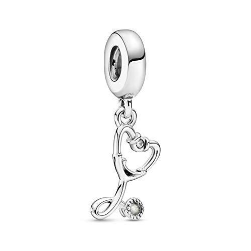 パンドラ ブレスレット チャーム 799072C01 PANDORA Stethoscope Heart, Clear CZ