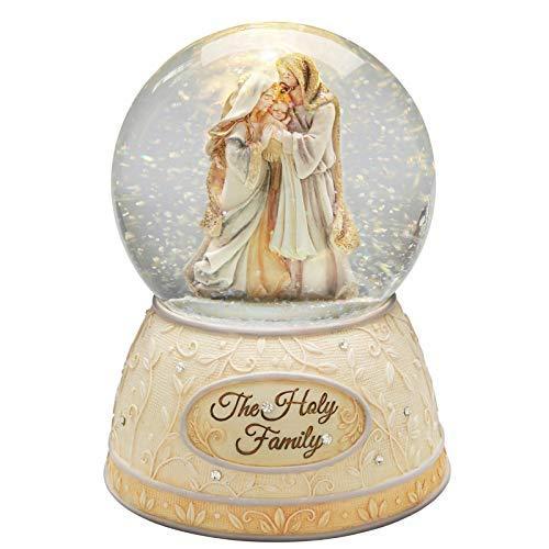 エネスコ Enesco 置物 インテリア 6004094 Enesco Foundations Holy Family Lit Waterball， 5.71 Inch， Mu