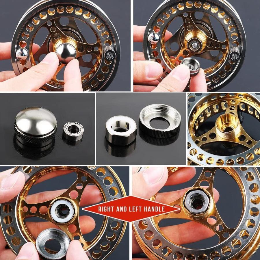 リール 釣り道具 フィッシング JY-FYL 5/6 Sougayilang Fly Fishing Reel Large Arbor 2+1 BB with CNC-_7