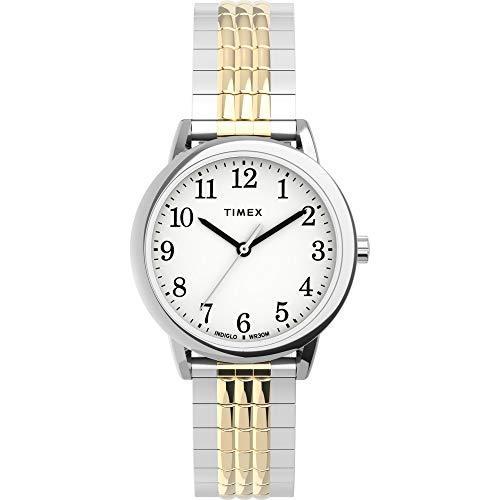 腕時計 タイメックス レディース TW2U08500JT Timex Women's TW2U08500 Easy Reader 30mm Two-Tone/Whi