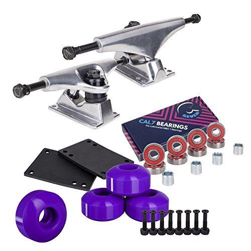 トラック スケボー スケートボード Cal 7 Skateboard Package | Complete Combo Set with 139 Millime