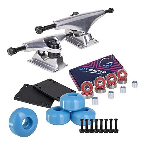 トラック スケボー スケートボード BB-55-STSV-BB Cal 7 Skateboard Package， Complete Combo Set wit