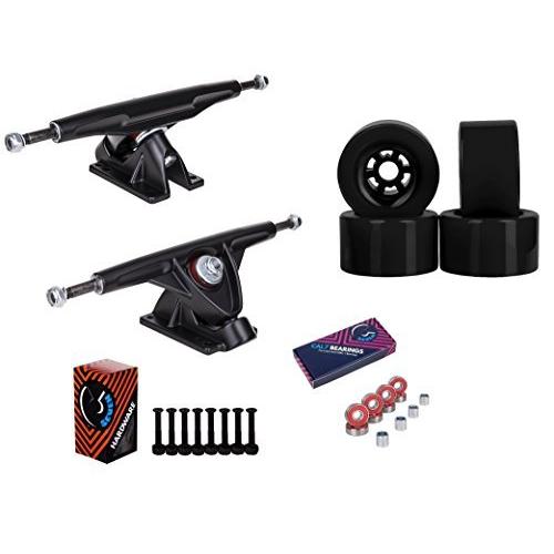 トラック スケボー スケートボード Cal 7 Longboard Flywheel 10.75\" Axle Black Truck Bearing 83mm