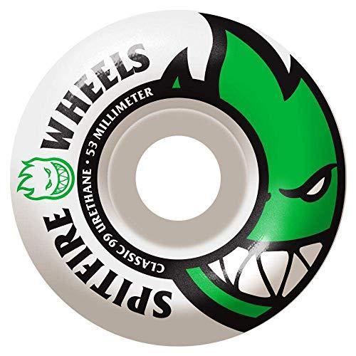 ウィール タイヤ スケボー 2001000252 Spitfire Bighead Skateboard Wheels - Set of 4, Unisex, red, 52