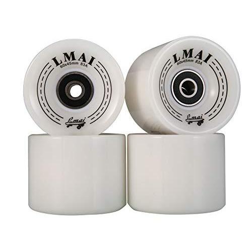 ウィール タイア スケボー mthighod LMAI A Set of 4 Pro Skateboard Wheels 60粍 83A Black +ABEC 9+ Spa スポーツ-ストリート系スポーツ-デッキ、パーツ