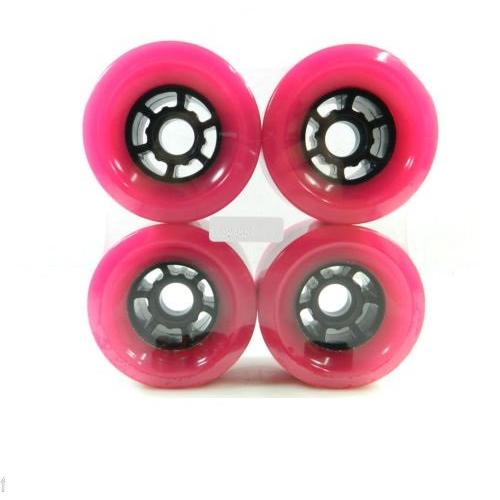 ウィール タイヤ スケボー 90mm x 52mm Pro Longboard Cruiser Wheels Flywheels (Pink)