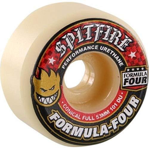 ウィール タイヤ スケボー SFWHFF085 Spitfire Formula Four Conical Full Wheels 101duro White/Red (53m