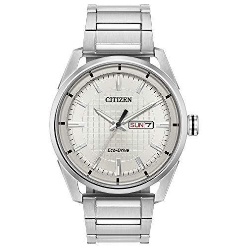 腕時計 シチズン 逆輸入 AW0080-57A Citizen Men's Eco-Drive Weekender Watch in Stainless Steel, Silver