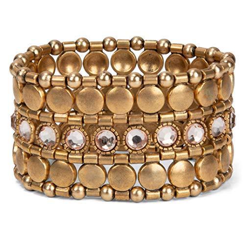 SPUNKYsoul ブレスレット アクセサリー boho-stretch-br-e SPUNKYsoul Boho Stretch Bracelet with Gemst