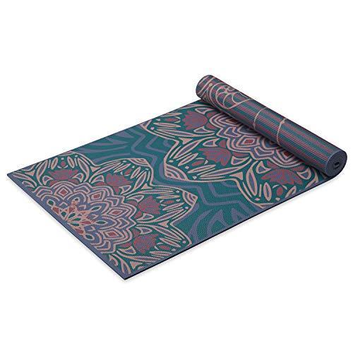 ヨガマット フィットネス 05-63954 Gaiam Yoga Mat Premium Print Reversible Extra Thick Non Slip Exerc