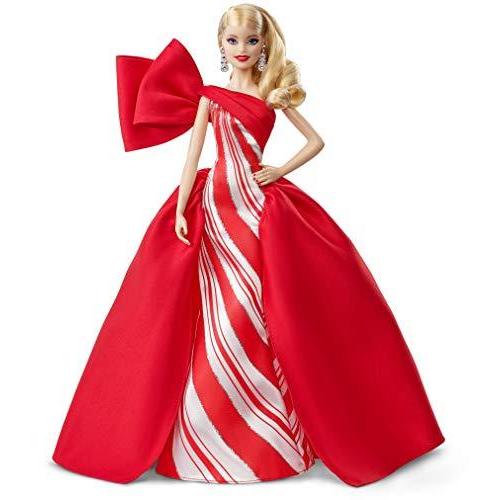 バービー バービー人形 日本未発売 FXF01 Barbie 2019 Holiday Doll， 11.5-inch， Blonde， Wearing Red