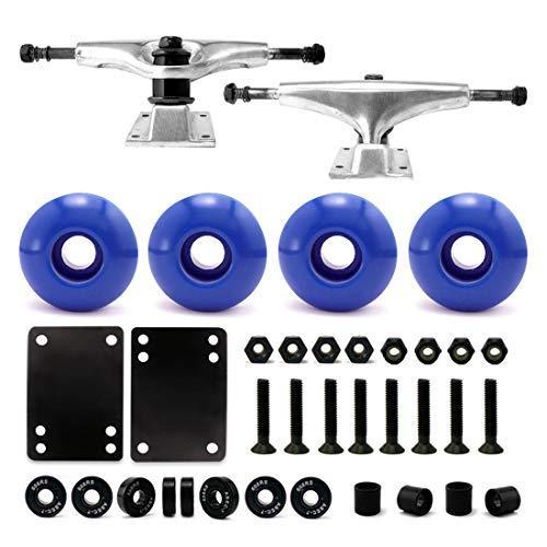 ウィール タイヤ スケボー 525-52 SL/BL VJ 5.25 139mm Skateboard Trucks (Silver)， Skateboard Wheels 5
