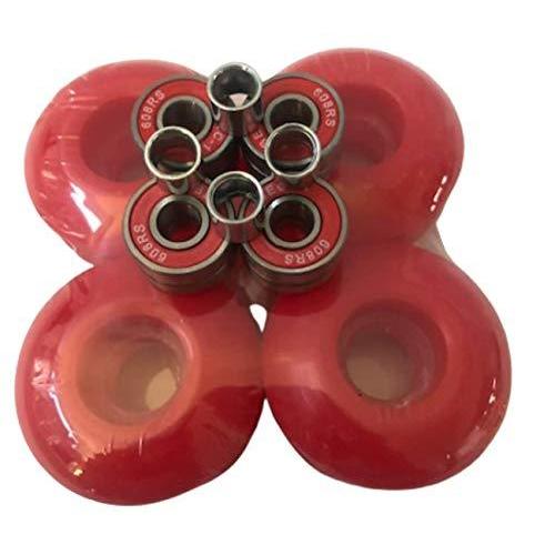 ウィール タイア スケボー ?52粍 52粍 Blank Pro Black Single Tone Skateboard Wheels ABEC-11Bearings スケートボード-ストリート系スポーツ