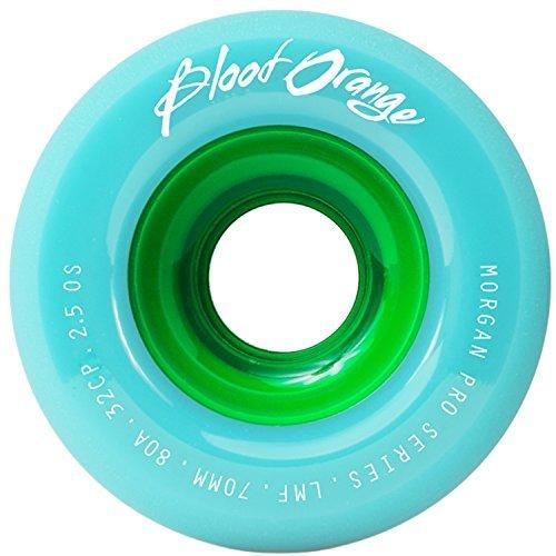 ウィール タイヤ スケボー Blood Orange Morgan 70mm Longboard Wheel for Sliding， Surfskate， Cruising，