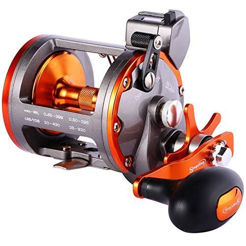 リール 釣り道具 フィッシング Sougayilang Line Counter Trolling Reel Conventional Level Wind Fishi