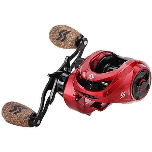 リール 釣り道具 フィッシング Sougayilang Baitcasting Reels, 8:1 Gear Ratio Fishing Reel with Magn