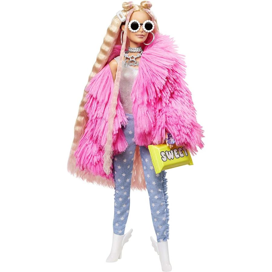 Barbie（バービー） エクストラドール #3 ピンクのふわふわコート