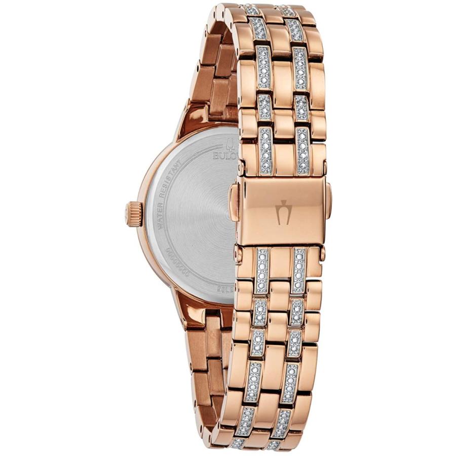腕時計 ブローバ メンズ 98L266 Bulova Ladies' Crystal Phantom Rose Gold Stainless Steel 3-Hand Quartzの画像