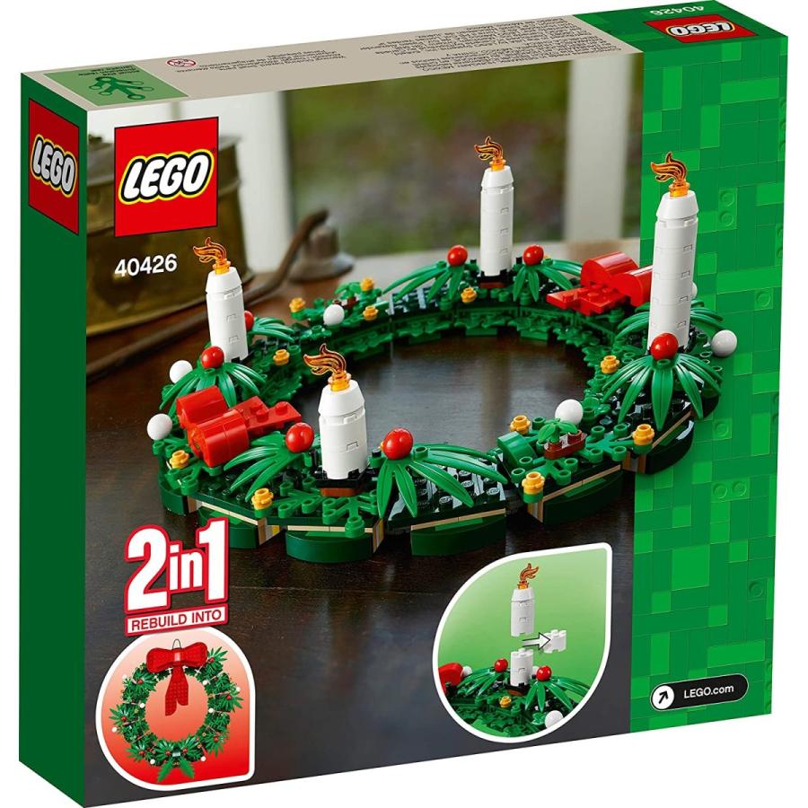 レゴ 40426 LEGO Iconic Christmas 2-in-1 Wreath with Big Red Bow and Advent 40426｜maniacs-shop｜02