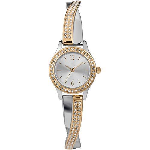 腕時計 タイメックス レディース TWG023800 Timex Women's Dress Crystal 23mm Watch & Bracelet Gift