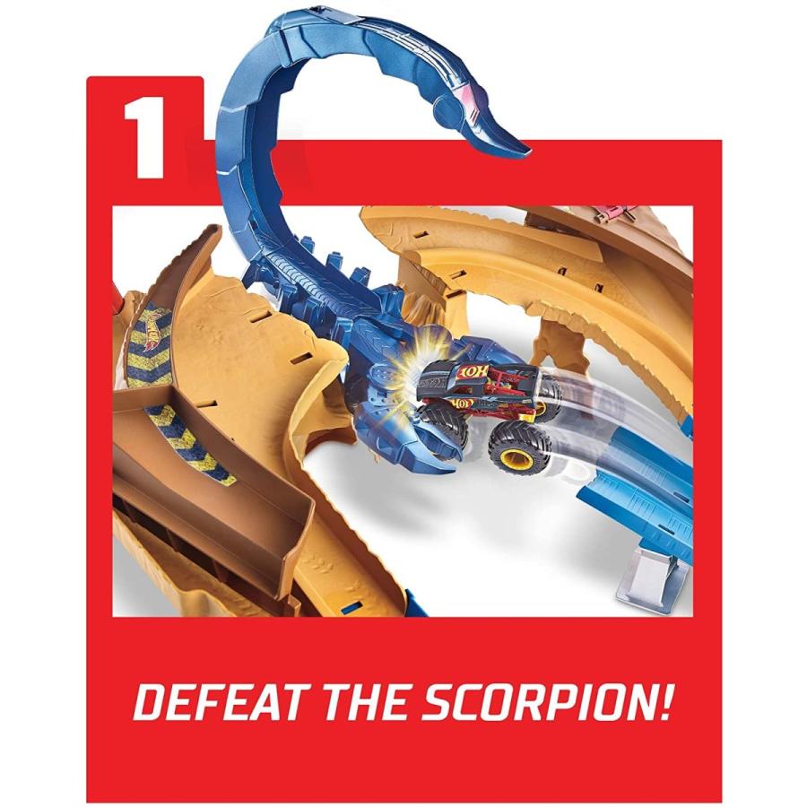 26【新品未使用】 ホットウィール Hot Wheels モンスタートラック スコーピオン・スティングレースウェイ モンスタ 【2643022934】(14375円)