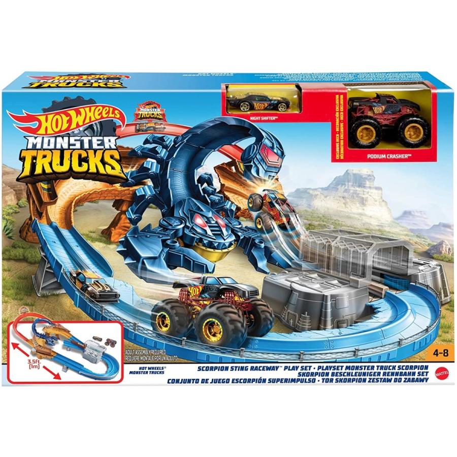 【極美品】 ホットウィール Hot Wheels モンスタートラック スコーピオン・スティングレースウェイ モンスタ 【2702041027】(14696円)