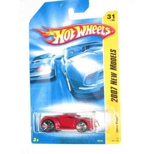 ホットウィール マテル ミニカー Hot Wheels 2007 New Models -#31 Ultra Rage Red Open Hole 5 Spoke