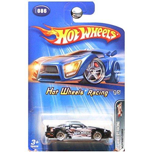 ホットウィール マテル ミニカー 1 Hot Wheels Racing Mustang Cobra Black 2005 086 1/5