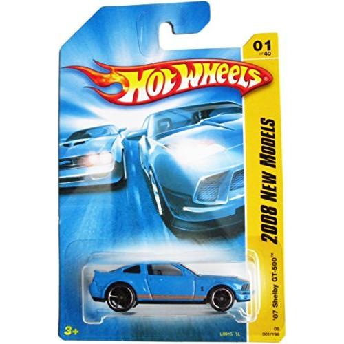ホットウィール マテル ミニカー Hot Wheels 2008 New Models Gator Blue '07 Shelby GT-500 w/ Black