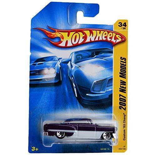 ホットウィール マテル ミニカー k6166 Hot Wheels Custom '53 Chevy 34/180, Purple/White