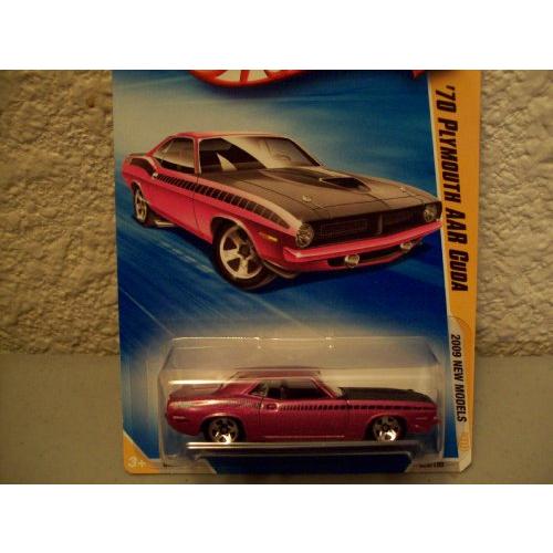 ホットウィール マテル ミニカー Hot Wheels 2009 New Models Purple 1970 Plymouth AAR Cuda 1:64 Sca