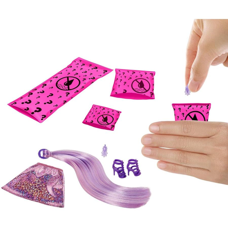 バービー バービー人形 GTR93 Barbie Color Reveal Doll & Accessories， Shimmer Series， 7 Surprises， 1 D_3