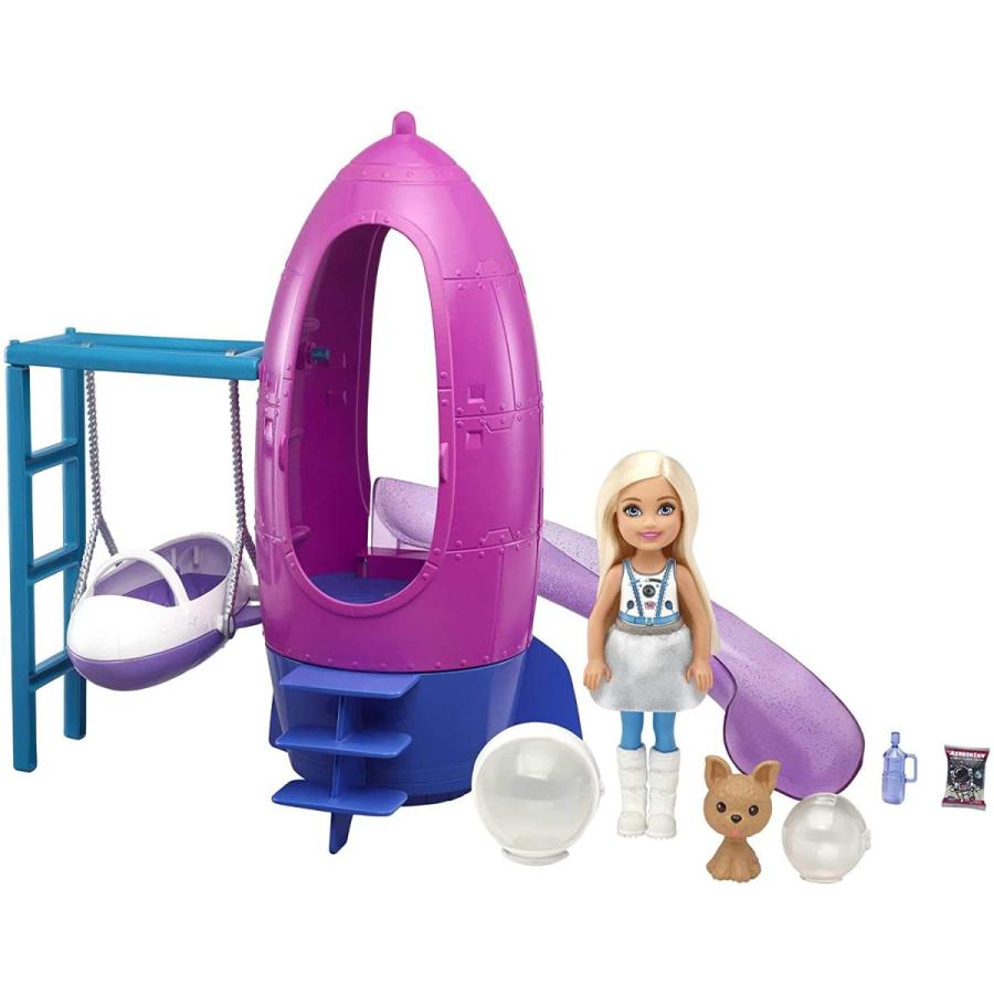 バービー バービー人形 GTW32 Barbie Space Discovery Chelsea Doll \u0026 Rocket Ship-Themed Playset with Pu