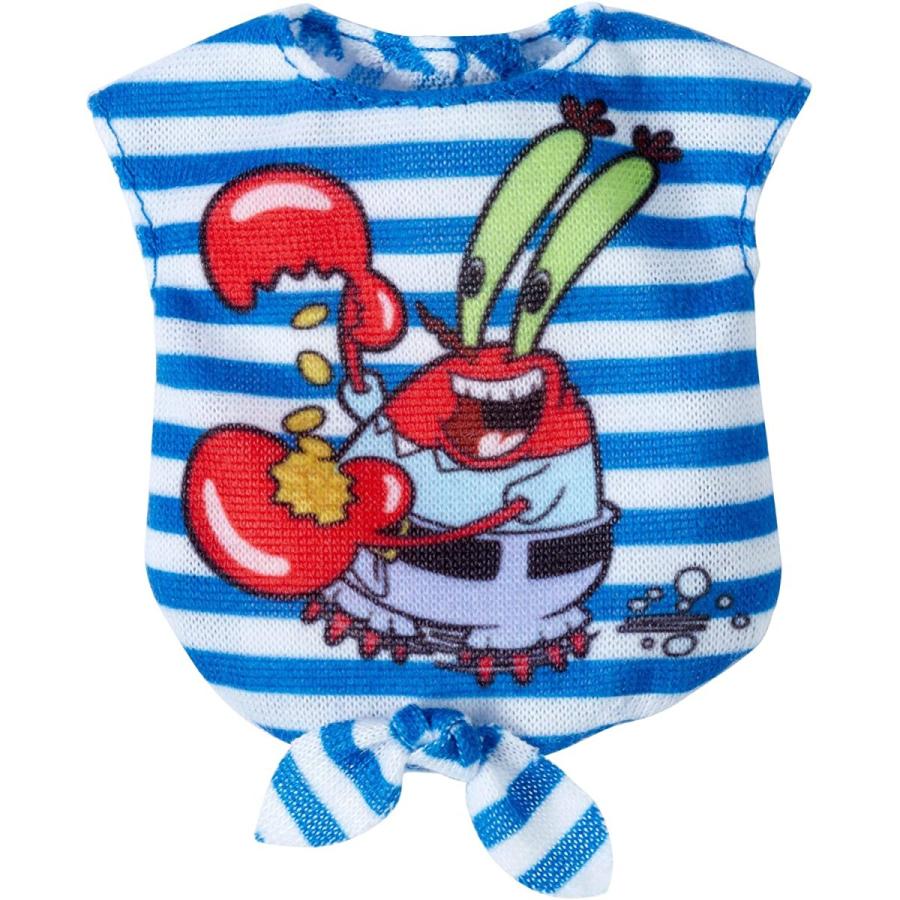 バービー バービー人形 着せ替え FLP73 Barbie SpongeBob Mr. Crabs Blue and White Stripped Top Fash
