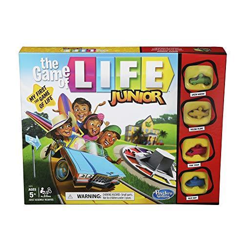 ボードゲーム 英語 アメリカ E6678 Hasbro Gaming The Game of Life Junior Board Game for Kids Ages 5