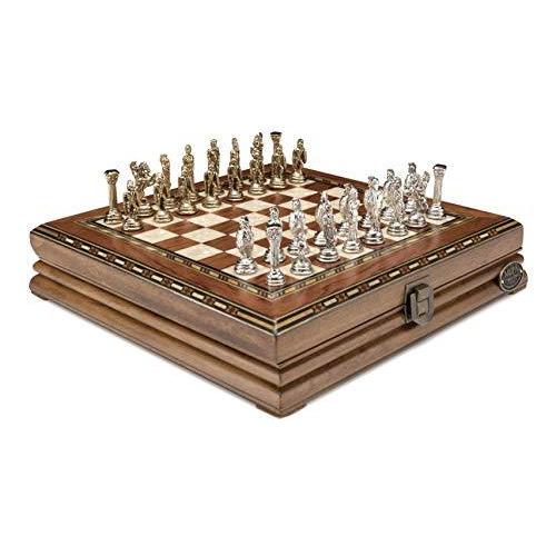 最も優遇 ボードゲーム 英語 アメリカ Luxury Chess Set Antique Rosewood Board In Mosaic Art With 国産 Krgproperty Com