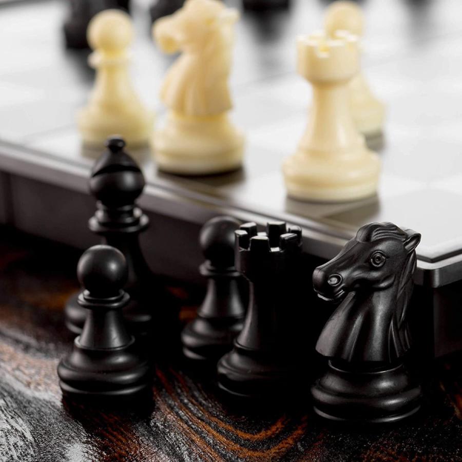Chess Armory トラベルチェスセット 折りたたみ式 ボード直径24cm ミニ