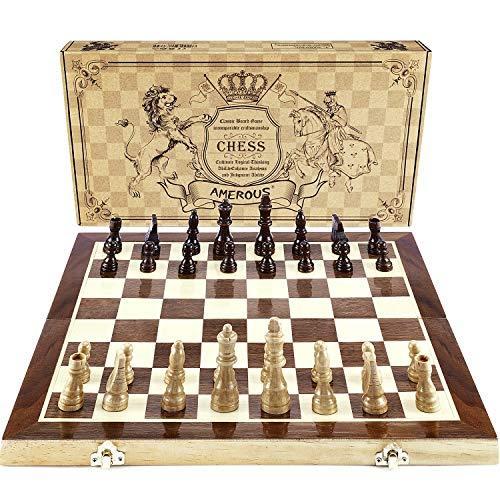ボードゲーム 英語 アメリカ 19009 AMEROUS Chess Set, 15